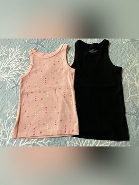2 fer Wonder Nation & Cat & Jack girls medium tank tops
